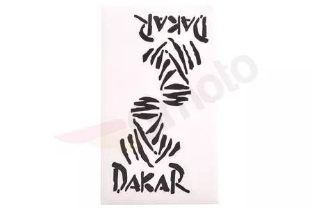 Dakar-klistermærke med sort tryk