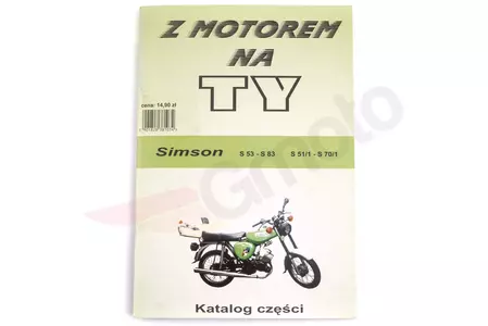 Simson S51 S70 katalog dílů - 80652