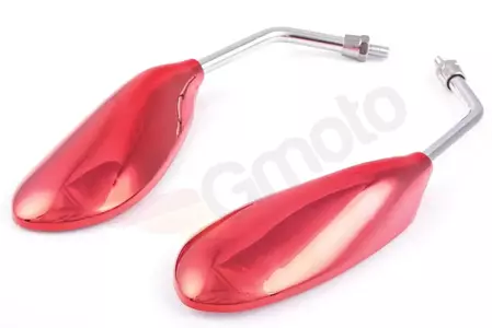 Raudoni ovalūs veidrodžiai M8 KPL-2