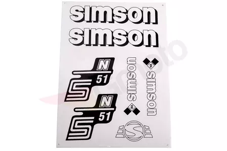 Set de autocolante Simson S51 N