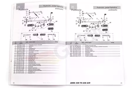 Katalog części Jawa TS 350-2