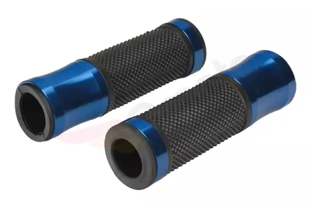 Ručke za volan gumene i aluminijske, crne i plave, set - 81409