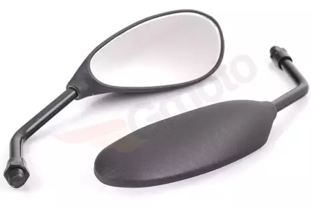 Specchietti in carbonio opaco ovali M10 KPL filettatura destra-1
