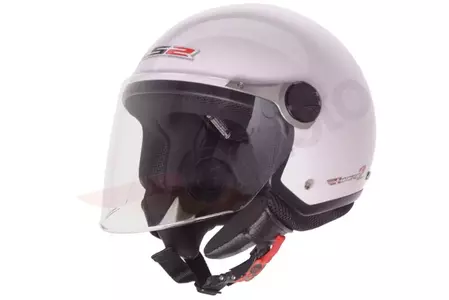 LS2 OF560 Rocket II casco de moto abierto blanco brillo S-1