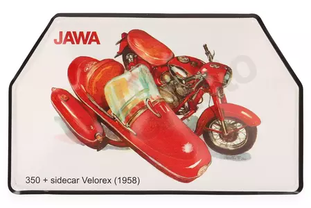 Jawa 350 Kyvacka näidisplaat + Velorex - 82914