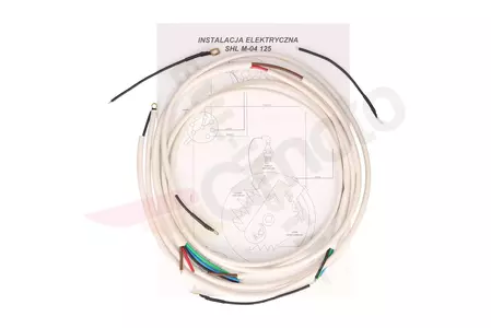Kabelski svežanj - elektroinstalacijski SHL M04 125 bijeli - 83092