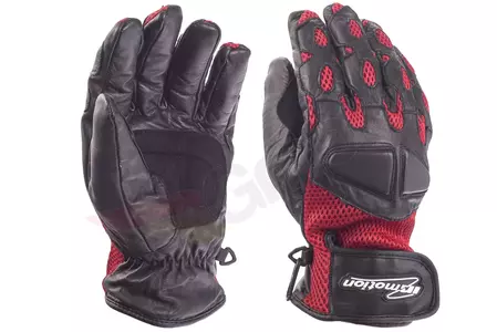 Letné rukavice čierno-červené Inmotion XS-1