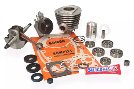 Kit di riparazione cilindro 60cc + albero + carburatore + cuscinetti CX