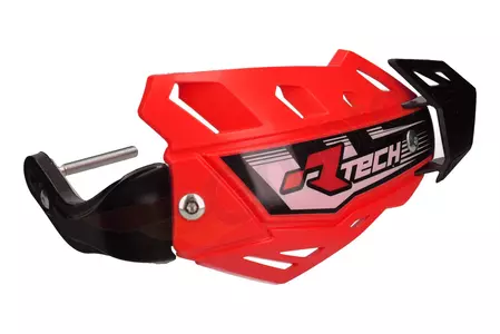 "Racetech Flx" raudonos spalvos ATV rankų apsaugos-2