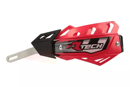 Racetech Flx Alu rankų apsaugos raudonos spalvos Supermoto/Cross-3