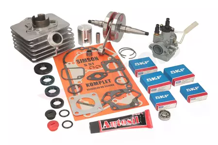 MZA as + s60 MZA cilinder + Amal 19 carburateur + SKF lagers-2