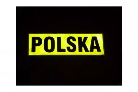 Odblaskowy napis POLSKA-1