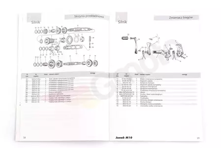 Katalog części Junak M10-2
