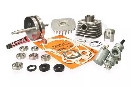 Kit de reparação do motor cambota cabeça do cilindro rolamentos do carburador-2