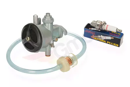 Carburator + filtru de combustibil + cablu de 50 cm + bujie - 85452