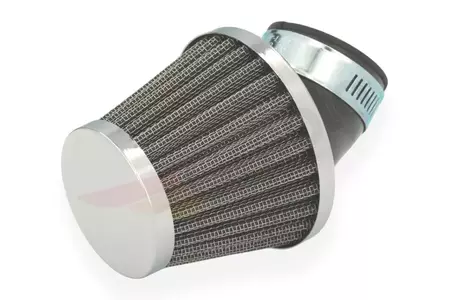 Vzduchový filter 48 mm kónický 45 stupňov Chróm - 85676