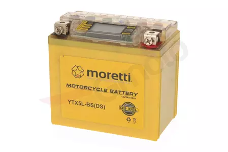 Gel baterija 12V 5 Ah Moretti YTX5L-BS z zaslonom - AKUYTX5L-BSXMOR00W