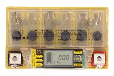 Batterie au gel 12V 5 Ah Moretti YTX5L-BS avec affichage-3