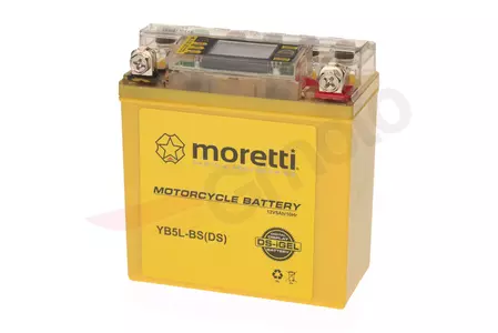 Gel baterija 12V 5 Ah Moretti YB5L-BS z zaslonom - AKUYB5L-BSXXMOR00W