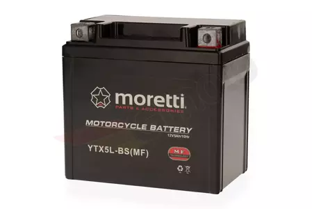 Gelbatterij 12V 5 Ah Moretti YTX5L-BS