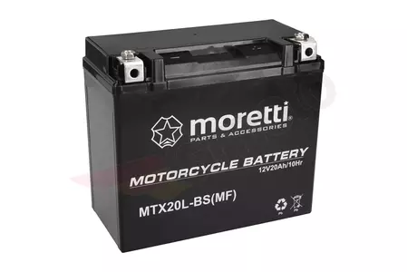 Gelbatterij 12V 20Ah Moretti YTX20L-BS