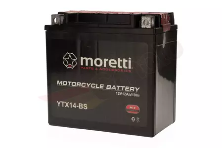 Batería Moretti YTX14-BS de 12V 12Ah sin mantenimiento-3