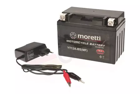 Akumulator żelowy 12V 9,5Ah Moretti YT12A-BS + ładowarka