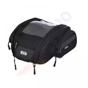 Bolsa sobredepósito Oxford para moto 1st Time Mini Tank Bag color negro capacidad 7l