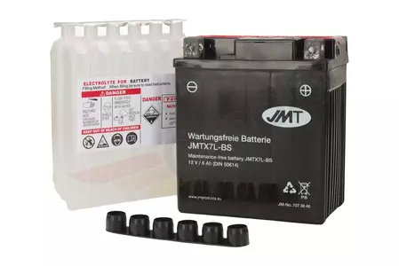 Akumulator bezobsługowy 12V 6Ah JMT YTX7L-BS (WP7L-B)