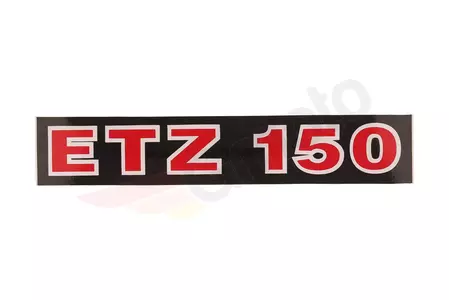 ETZ 150 dekselsticker plat - 86858