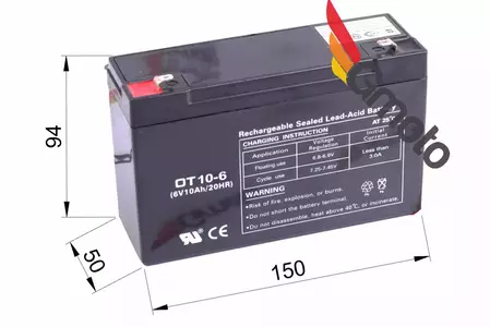 Blei Bleigel Akkumulator Batterie Gel Batterie 6V 10Ah-2