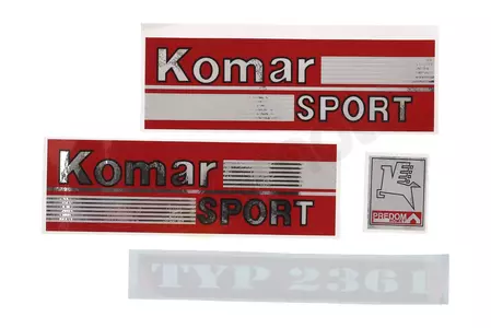 Aufklebersatz Komar Sport Typ 2361 - 88557