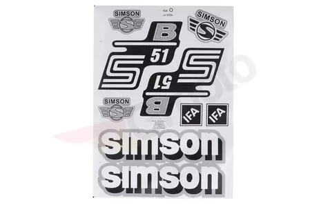 Komplet naklejek Simson S51 B