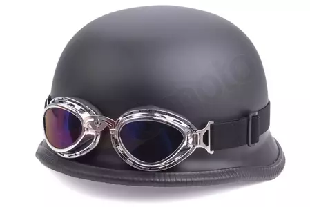 Motociklininko šalmas - vokiškas šalmas XXL dydžio + akiniai T07