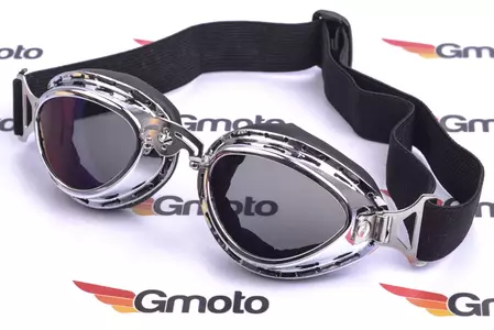 Cască de motocicletă - cască germană mărimea XL + ochelari de protecție T07-2
