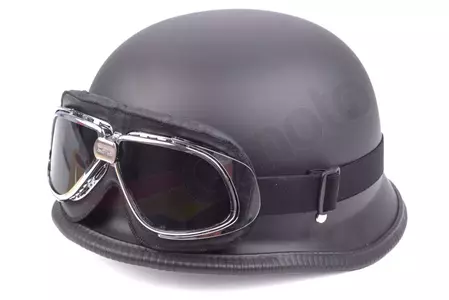 Capacete de motociclista - capacete alemão tamanho XL + óculos de proteção T10