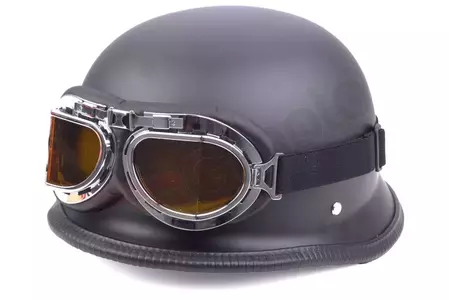 Motorkerékpáros sisak - Német sisak XXL méret + védőszemüveg T08-1
