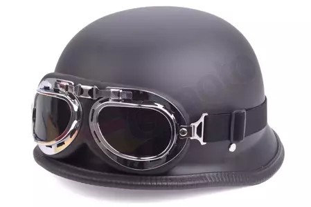 Κράνος μοτοσικλέτας - Γερμανικό κράνος μεγέθους L + γυαλιά T01