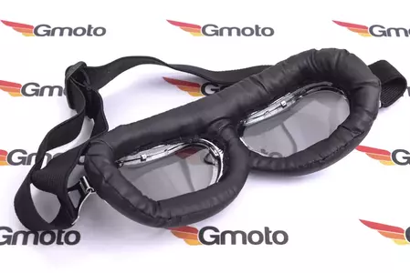 Motociklininko šalmas - vokiškas šalmas L dydžio + akiniai T01-3