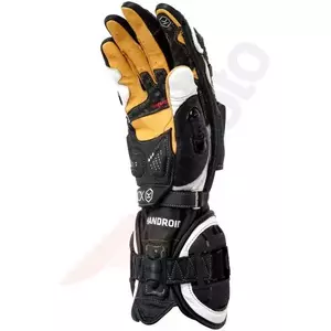 Knox Handroid Full Ce motoristične rokavice črno-bele velikosti XXXL-3