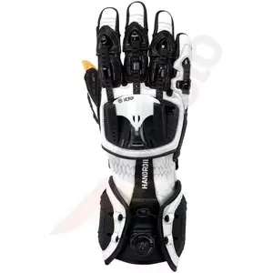 Knox Handroid Full Ce rukavice na motorku bílé černé velikost XS-1