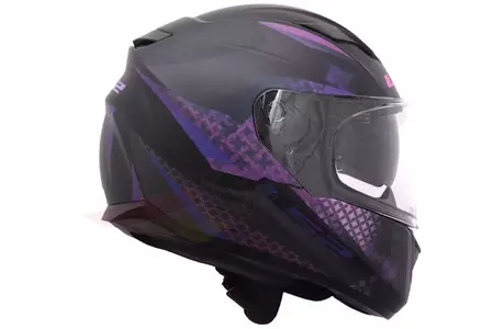 Motociklistička kaciga koja pokriva cijelo lice LS2 FF320 STREAM EVO LUX MATT BLACK PINK XXS-2