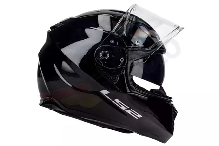 LS2 FF320 STREAM EVO SOLID BLACK XXS casco moto integrale-4