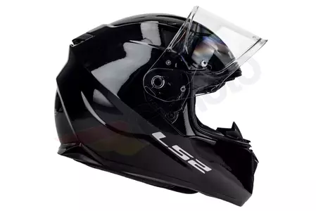 LS2 FF320 STREAM EVO SOLID BLACK XXS casco moto integrale-5