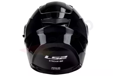 LS2 FF320 STREAM EVO SOLID BLACK XXS casco moto integrale-7