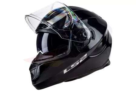 LS2 FF320 STREAM EVO SOLID BLACK XS integrālā motociklista ķivere - AK1032040122