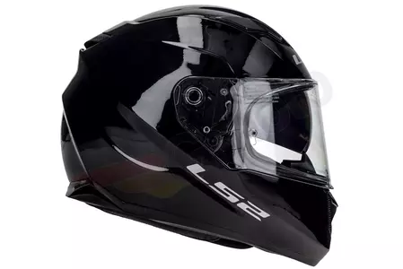 Motociklistička kaciga koja pokriva cijelo lice LS2 FF320 STREAM EVO SOLID BLACK M-3