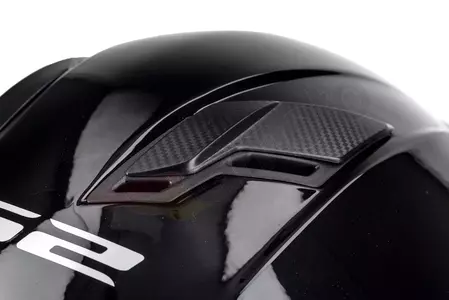 Motociklistička kaciga koja pokriva cijelo lice LS2 FF320 STREAM EVO SOLID BLACK M-9