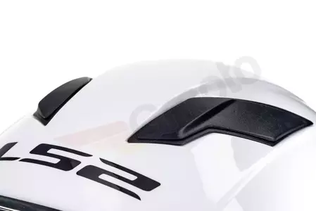 LS2 FF320 STREAM EVO SOLID WHITE XXS integrālā motociklista ķivere-10