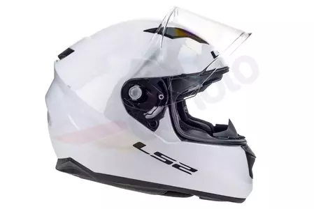 LS2 FF320 STREAM EVO SOLID WHITE XXS casco moto integrale-4